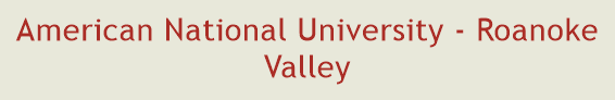 American National University - Roanoke Valley